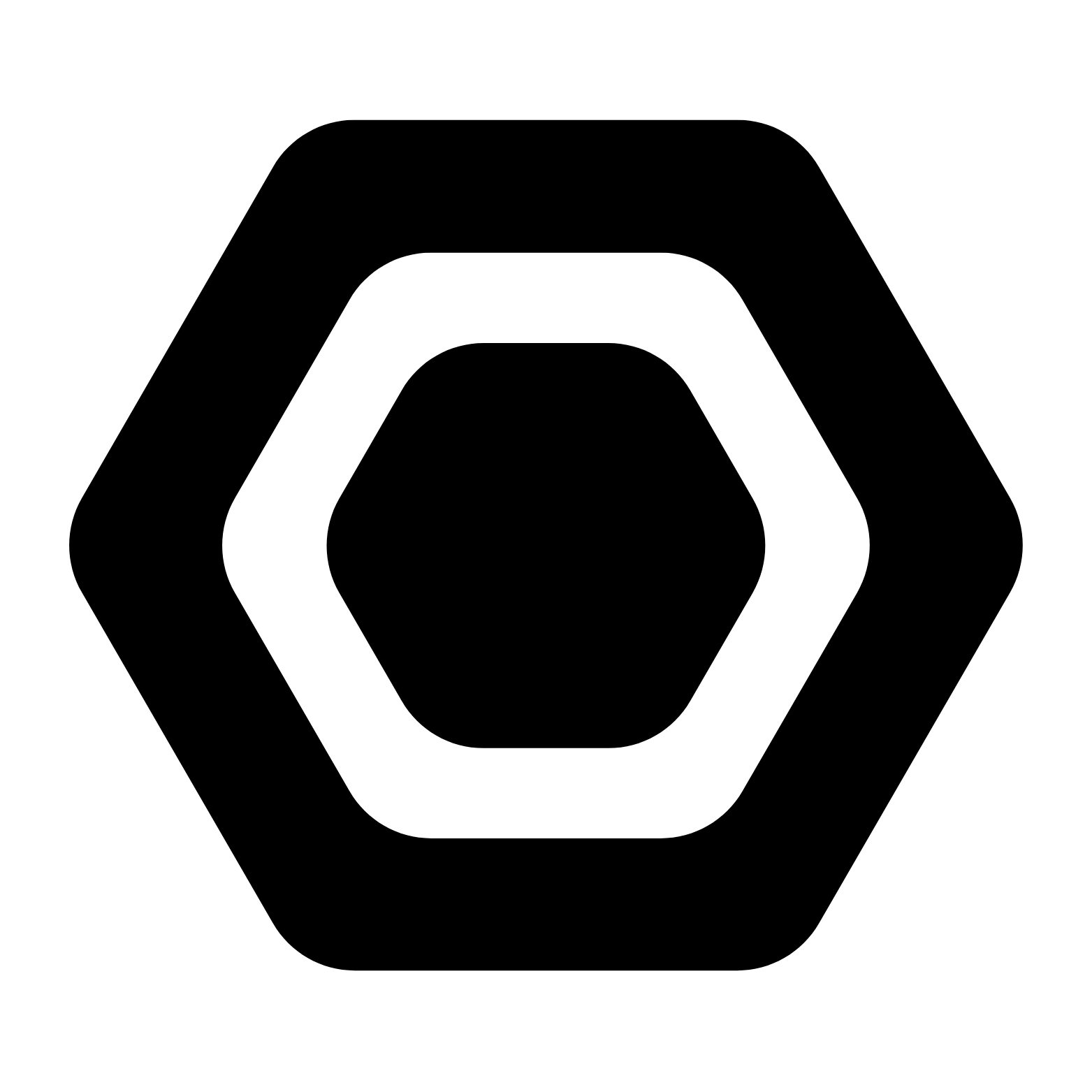 Black Icon - White Background