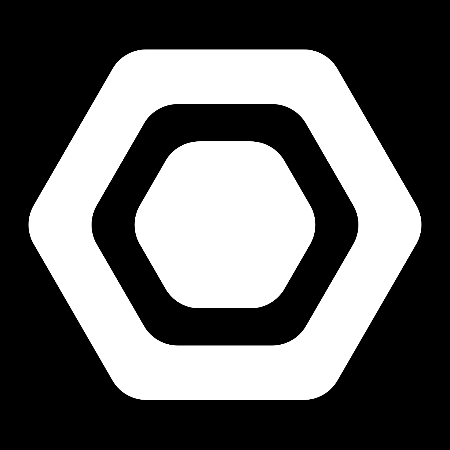 White Icon - Black Background